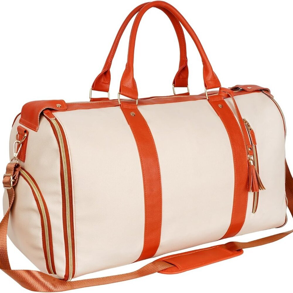 Travel Convertible Carry On Garment Bag with Shoe Pouch & Detachable Shoulder St